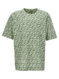 【5のつく日は全商品ポイント4倍】 FENDI フェンディ グリーン Green 'FF' T-shirt Tシャツ メンズ 春夏2024 FY0936AR79F1MTQ 【関税・送料無料】【ラッピング無料】 ju