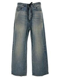 BALENCIAGA バレンシアガ ブルー Blue Wide drawstring jeans デニム レディース 春夏2024 786643TQW556379 【関税・送料無料】【ラッピング無料】 ju