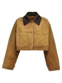 【本日0の付く日ポイント4倍!!】 PRADA プラダ ベージュ Beige Cropped blouson ジャケット レディース 春夏2024 292184OOO145OF0QB9 【関税・送料無料】【ラッピング無料】 ju