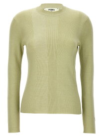 FENDI フェンディ グリーン Green Ribbed sweater ニットウェア レディース 春夏2024 FZXB54ARV5F0WWE 【関税・送料無料】【ラッピング無料】 ju