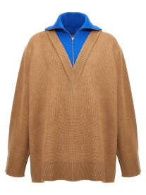 JIL SANDER ジル サンダー マルチカラー Multicolor Half zip insert sweater ニットウェア メンズ 春夏2024 J22GP0185J14689293 【関税・送料無料】【ラッピング無料】 ju