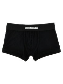 【本日0の付く日ポイント4倍!!】 DOLCE&GABBANA ドルチェ&ガッバーナ ブラック Black Logo boxer shorts アンダーウェア メンズ 春夏2024 M4F37JOUAIGN0000 【関税・送料無料】【ラッピング無料】 ju