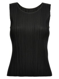 PLEATS PLEASE ISSEY MIYAKE ブラック Black 'Basics' top トップス レディース 春夏2024 PP46JK10115 【関税・送料無料】【ラッピング無料】 ju