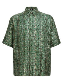 FENDI フェンディ グリーン Green 'FF' shirt シャツ メンズ 春夏2024 FS0795AR6FF0QC3 【関税・送料無料】【ラッピング無料】 ju