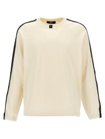 FENDI フェンディ ホワイト White/Black Mesh insert sweatshirt トレーナー メンズ 春夏2024 FAF712AR57F0RQ0 【関税・送料無料】【ラッピング無料】 ju