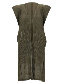 PLEATS PLEASE ISSEY MIYAKE グリーン Green Pleated vest トップス レディース 春夏2024 PP46JE13465 【関税・送料無料】【ラッピング無料】 ju