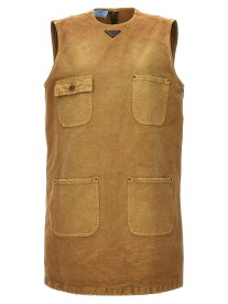 【本日5の付く日ポイント4倍!!】 PRADA プラダ ベージュ Beige 'old' canvas dress ドレス レディース 春夏2024 230712OOO145OF0QB9 【関税・送料無料】【ラッピング無料】 ju