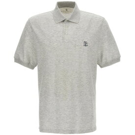 【15,000円以上1,000円OFF!!】 BRUNELLO CUCINELLI ブルネロ クチネリ グレー Gray Logo print polo shirt トップス メンズ 春夏2024 ME8548765CTK81 【関税・送料無料】【ラッピング無料】 ju