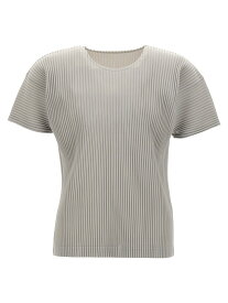 HOMME PLISSE' ISSEY MIYAKE グレー Gray Pleated T-shirt Tシャツ メンズ 春夏2024 HP47JK42011 【関税・送料無料】【ラッピング無料】 ju