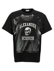 【5のつく日は全商品ポイント4倍】 ALEXANDER MCQUEEN アレキサンダー マックイーン ブラック Black Tシャツ メンズ 秋冬2024 794604QTABP0527 【関税・送料無料】【ラッピング無料】 ju