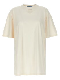 PRADA プラダ ホワイト White Logo T-shirt Tシャツ レディース 春夏2024 3558AS21112ZBF0018 【関税・送料無料】【ラッピング無料】 ju