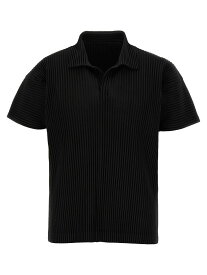 HOMME PLISSE' ISSEY MIYAKE ブラック Black Pleated polo shirt トップス メンズ 春夏2024 HP47JM43015 【関税・送料無料】【ラッピング無料】 ju