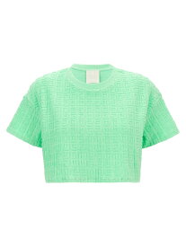 GIVENCHY ジバンシィ グリーン Green T-shirt cropped capsule Plage Tシャツ レディース 秋冬2024 BW70DB3103341 【関税・送料無料】【ラッピング無料】 ju