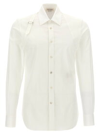 【5のつく日は全商品ポイント4倍】 ALEXANDER MCQUEEN アレキサンダー マックイーン ホワイト White 'Harness' shirt シャツ メンズ 秋冬2024 624753QPN449000 【関税・送料無料】【ラッピング無料】 ju