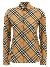 【楽天スーパーSALE!!100000円以上4000円OFFクーポン対象】 BURBERRY バーバリー ベージュ Beige Check shirt シャツ レディース 春夏2024 8087629SANDIPCHECK 【関税・送料無料】【ラッピング無料】 ju