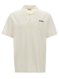 【5のつく日は全商品ポイント4倍】 ALEXANDER MCQUEEN アレキサンダー マックイーン ホワイト White Logo polo shirt トップス メンズ 秋冬2024 781998QXAAK0965 【関税・送料無料】【ラッピング無料】 ju