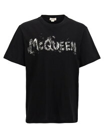 【5のつく日は全商品ポイント4倍】 ALEXANDER MCQUEEN アレキサンダー マックイーン ブラック Black Tシャツ メンズ 秋冬2024 794578QTABO0528 【関税・送料無料】【ラッピング無料】 ju