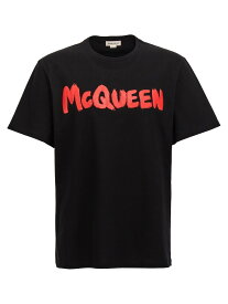 【5のつく日は全商品ポイント4倍】 ALEXANDER MCQUEEN アレキサンダー マックイーン ブラック Black Tシャツ メンズ 秋冬2024 794673QTABS0512 【関税・送料無料】【ラッピング無料】 ju