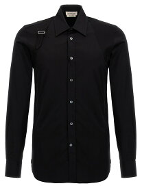 【5のつく日は全商品ポイント4倍】 ALEXANDER MCQUEEN アレキサンダー マックイーン ブラック Black 'Harness' shirt シャツ メンズ 秋冬2024 624753QPN441000 【関税・送料無料】【ラッピング無料】 ju