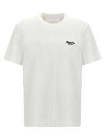 【5のつく日は全商品ポイント4倍】 GIVENCHY ジバンシィ ホワイト White Logo embroidery t-shirt Tシャツ メンズ 秋冬2024 BM716G3YM8100 【関税・送料無料】【ラッピング無料】 ju