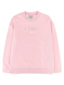 FENDI KIDS フェンディ ピンク Pink Flocked logo sweatshirt トップス ベビーガールズ 秋冬2024 JUH0775V0F0QE5 【関税・送料無料】【ラッピング無料】 ju