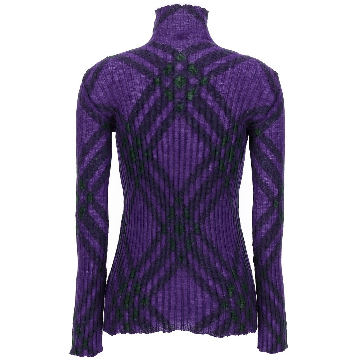 楽天市場】 BURBERRY バーバリー パープル Purple Check sweater