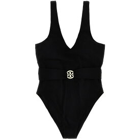 TORY BURCH トリー バーチ ブラック Black 'Miller plunge' one-piece swimsuit スイムウェア レディース 春夏2024 73220001 【関税・送料無料】【ラッピング無料】 ju