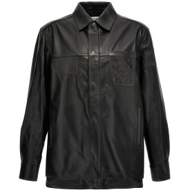 LOEWE ロエベ ブラック Black Logo leather jacket コート メンズ 秋冬2023 H526Y31L141100 【関税・送料無料】【ラッピング無料】 ju