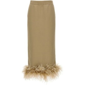 【本日5の付く日ポイント4倍!!】 PRADA プラダ ベージュ Beige Feather midi skirt スカート レディース 春夏2024 131102SOOO13YGF0627 【関税・送料無料】【ラッピング無料】 ju