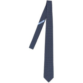 FERRAGAMO フェラガモ ブルー Blue Printed tie ファッション小物 メンズ 春夏2024 769657001 【関税・送料無料】【ラッピング無料】 ju
