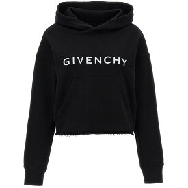 【本日5の付く日ポイント4倍!!】 GIVENCHY ジバンシィ ブラック Black Logo print hoodie トレーナー レディース 秋冬2023 BWJ03M3YAC001 【関税・送料無料】【ラッピング無料】 ju