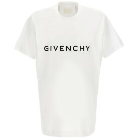 GIVENCHY ジバンシィ ホワイト White/Black Logo print T-shirt Tシャツ メンズ 秋冬2023 BM716N3YAC100 【関税・送料無料】【ラッピング無料】 ju