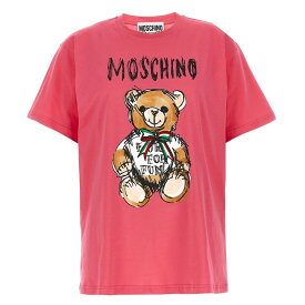 MOSCHINO モスキーノ パープル Fuchsia 'Teddy Bear' T-shirt Tシャツ レディース 春夏2024 V070805411208 【関税・送料無料】【ラッピング無料】 ju