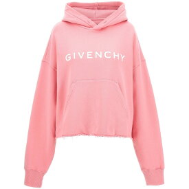 GIVENCHY ジバンシィ ピンク Pink Cropped logo hoodie トレーナー レディース 春夏2024 BWJ03M3YAC672 【関税・送料無料】【ラッピング無料】 ju