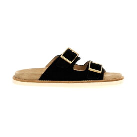 BRUNELLO CUCINELLI ブルネロ クチネリ ブラック Black Suede sandals サンダル メンズ 春夏2024 MZUSILY235CJO75 【関税・送料無料】【ラッピング無料】 ju