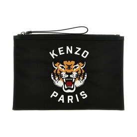 【本日5の付く日ポイント4倍!!】 KENZO ケンゾー ブラック Black Logo embroidery clutch bag クラッチバッグ メンズ 春夏2024 FE55PM612F2799 【関税・送料無料】【ラッピング無料】 ju