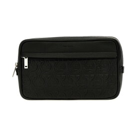 FERRAGAMO フェラガモ ブラック Black 'Gancini' crossbody bag バッグ メンズ 春夏2024 769479001 【関税・送料無料】【ラッピング無料】 ju