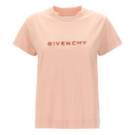 【楽天スーパーSALE!!100000円以上4000円OFFクーポン対象】 GIVENCHY ジバンシィ ピンク Pink Logo T-shirt Tシャツ レディース 春夏2024 BW707Y3Z85682 【関税・送料無料】【ラッピング無料】 ju