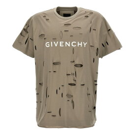 【毎月1日はエントリーでポイント3倍！】 GIVENCHY ジバンシィ ベージュ Beige Logo T-shirt Tシャツ メンズ 春夏2024 BM716N3Y8Y281 【関税・送料無料】【ラッピング無料】 ju