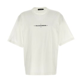 DOLCE&GABBANA ドルチェ&ガッバーナ ホワイト White Printed T-shirt Tシャツ メンズ 春夏2024 G8PB8TG7K4WW0800 【関税・送料無料】【ラッピング無料】 ju