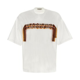 LANVIN ランバン ホワイト White 'Curb lace' T-shirt Tシャツ メンズ 春夏2024 RMTS0026J198P2401 【関税・送料無料】【ラッピング無料】 ju