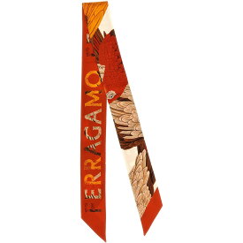 FERRAGAMO フェラガモ マルチカラー Multicolor 'Pappagalli' scarf ファッション小物 レディース 春夏2024 771199RED 【関税・送料無料】【ラッピング無料】 ju