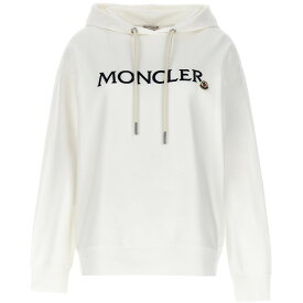 MONCLER モンクレール ホワイト White Logo hoodie トレーナー レディース 春夏2024 8G0001689A1K037 【関税・送料無料】【ラッピング無料】 ju