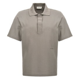 LANVIN ランバン グレー Gray Logo embroidery polo shirt トップス メンズ 春夏2024 RMPL0011J011P24171 【関税・送料無料】【ラッピング無料】 ju
