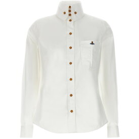 【本日0の付く日ポイント4倍!!】 VIVIENNE WESTWOOD ヴィヴィアン・ウエストウッド ホワイト White シャツ レディース 春夏2024 15010057W009QBSA401 【関税・送料無料】【ラッピング無料】 ju