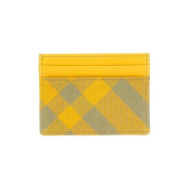 【本日0の付く日ポイント4倍!!】 BURBERRY バーバリー イエロー Yellow Check card holder 財布 メンズ 春夏2024 8079466HUNTER 【関税・送料無料】【ラッピング無料】 ju