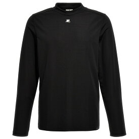 【本日0の付く日ポイント4倍!!】 COURREGES クレージュ ブラック Black 'AC' sweater ニットウェア メンズ 春夏2024 322JTS022JS00459999 【関税・送料無料】【ラッピング無料】 ju