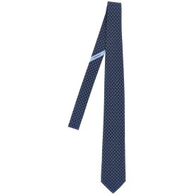 FERRAGAMO フェラガモ ブルー Blue 'Tetris' tie ファッション小物 メンズ 春夏2024 768562001 【関税・送料無料】【ラッピング無料】 ju