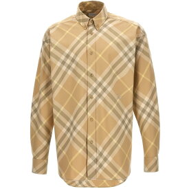 BURBERRY バーバリー ベージュ Beige Check shirt シャツ メンズ 春夏2024 8082194FLAX 【関税・送料無料】【ラッピング無料】 ju