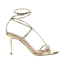 AQUAZZURA アクアズーラ ゴールド Gold 'Roman Romance' sandals サンダル レディース 春夏2024 RRMMIDS0SSYPLATINO 【関税・送料無料】【ラッピング無料】 ju